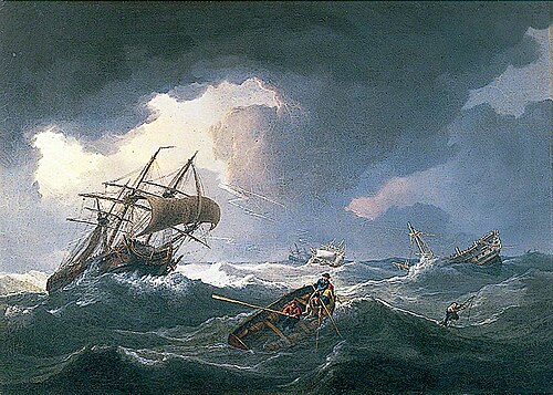 Boat Going to a Vessel in Distress, , William Joy