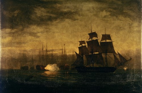 Escape of  HMS 'Clyde' from the Nore mutiny, 30 May 1797, 1830, William Joy