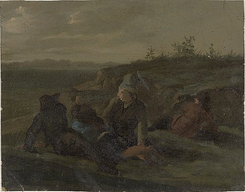 Resting Countrymen in a Meadow, 1797, Simon Andreas Krausz