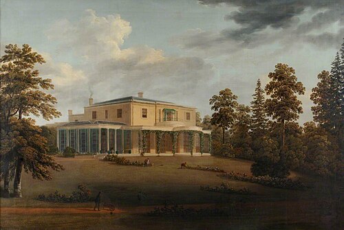 Leigh Park House, Havant, from the South-West, 1830, Joseph Francis Gilbert