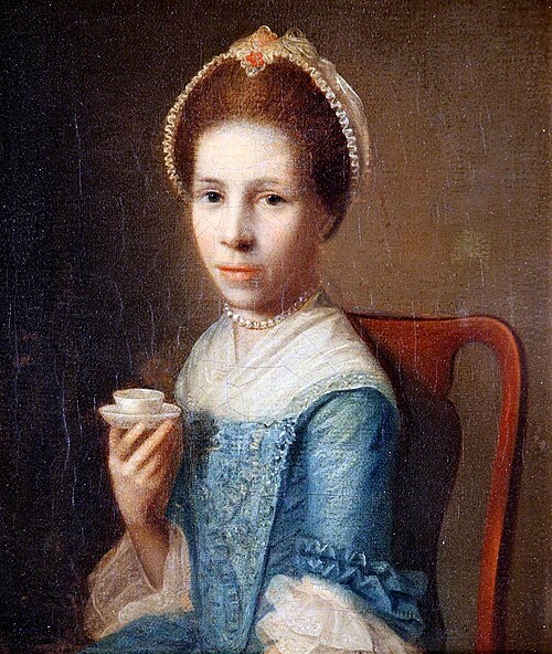 Miss Elizabeth Wood (1742–1788) (later Mrs Proudlove), 1768, Richard Caddick