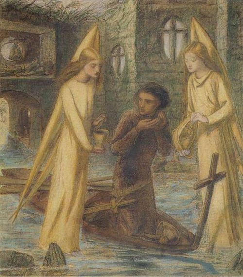 The Quest of the Holy Grail, 1855, Dante Gabriel Rossetti