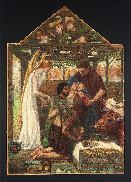 The Adoration, 1860, Dante Gabriel Rossetti