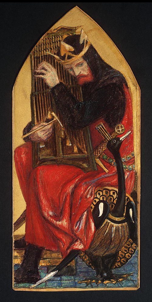 King David, 1856, Dante Gabriel Rossetti