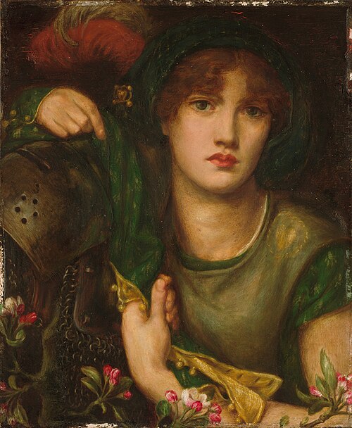 My Lady Greensleeves, 1863, Dante Gabriel Rossetti
