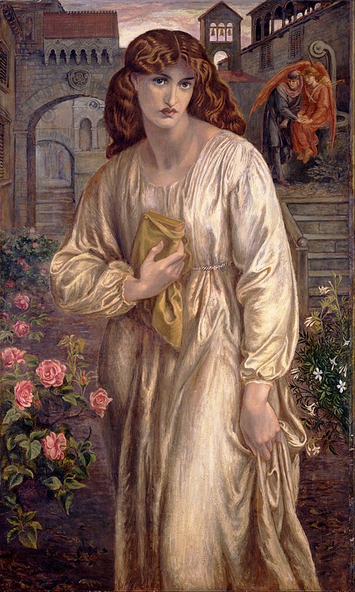 The Salutation of Beatrice, 1880, Dante Gabriel Rossetti