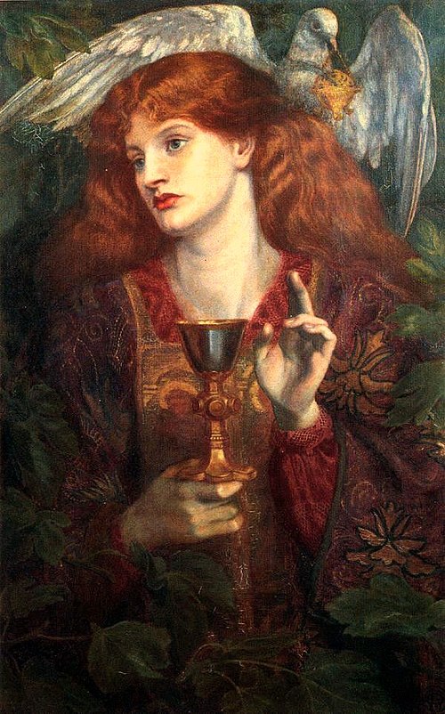 The Damsel of the Sanct Grael, 1874, Dante Gabriel Rossetti