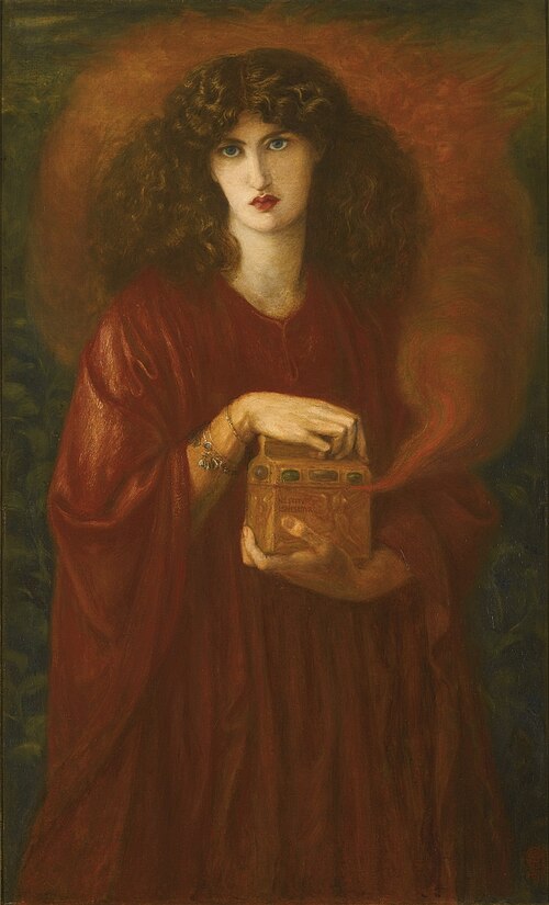 Pandora, 1871, Dante Gabriel Rossetti