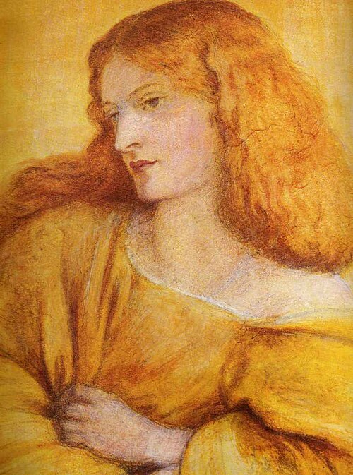 Woman in Yellow, 1863, Dante Gabriel Rossetti