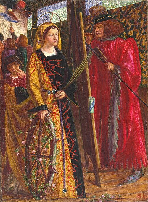 St Catherine, 1857, Dante Gabriel Rossetti
