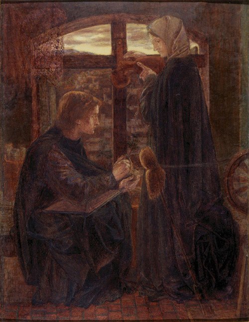 Mary in the House of St. John, 1858, Dante Gabriel Rossetti