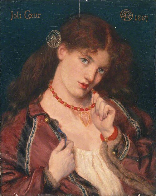 Joli Coeur, 1867, Dante Gabriel Rossetti
