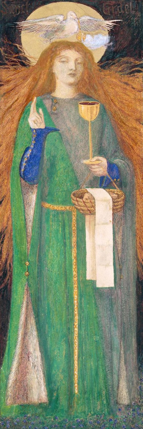 The Damsel of Sanct Grael, 1857, Dante Gabriel Rossetti