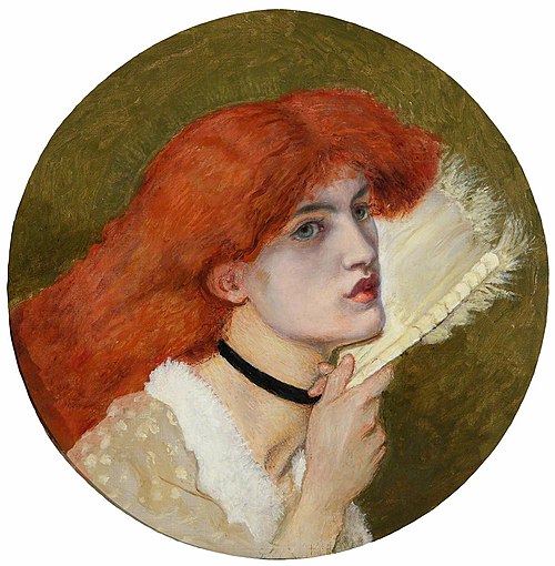 Jane Burden, Mrs William Morris (1839-1914), 1870, Dante Gabriel Rossetti
