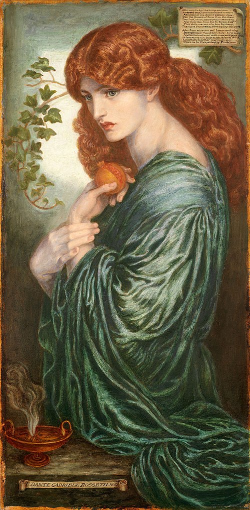 Proserpine, 1882, Dante Gabriel Rossetti