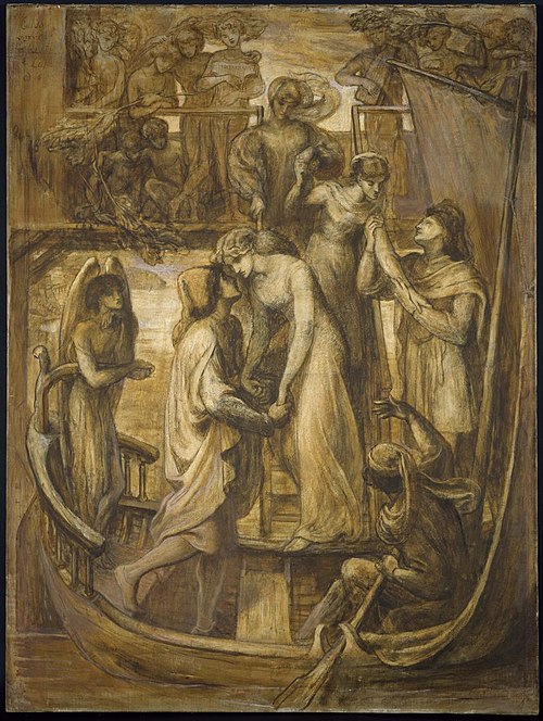 The Boat of Love, 1877, Dante Gabriel Rossetti