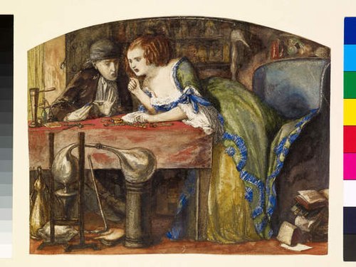 The Laboratory, 1849, Dante Gabriel Rossetti