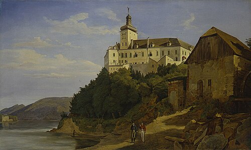 Schloss Persenbeug an der Donau, 1833, Ferdinand Georg Waldmüller