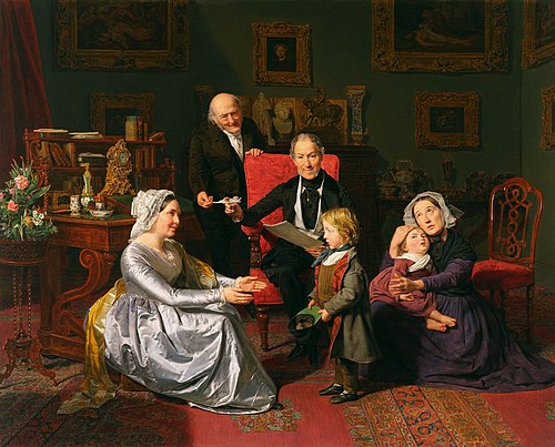 L'adoption., 1847, Ferdinand Georg Waldmüller