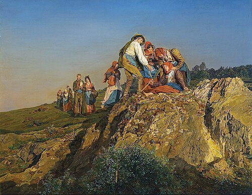 Interrupted Pilgrimage (Assistance), 1853, Ferdinand Georg Waldmüller