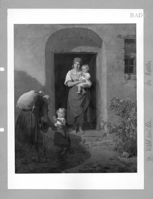 The Beggar, 1836, Ferdinand Georg Waldmüller