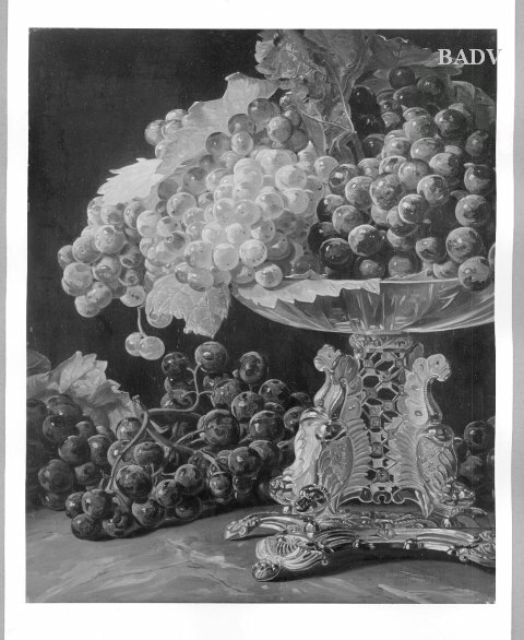 still life with grapes, 1840, Ferdinand Georg Waldmüller