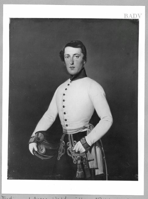 Portrait of a young gentleman in uniform, 1836, Ferdinand Georg Waldmüller