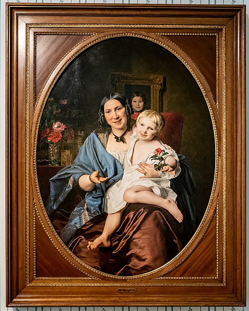 Woman with child, 1855, Ferdinand Georg Waldmüller