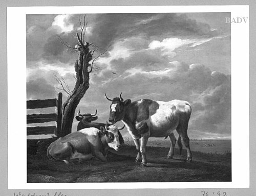 Cows in a meadow, 1823, Ferdinand Georg Waldmüller