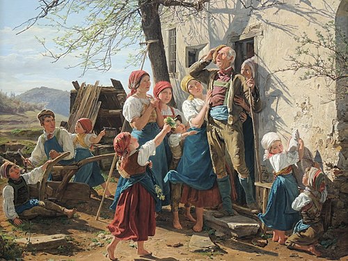 Retour à la vie, 1852, Ferdinand Georg Waldmüller