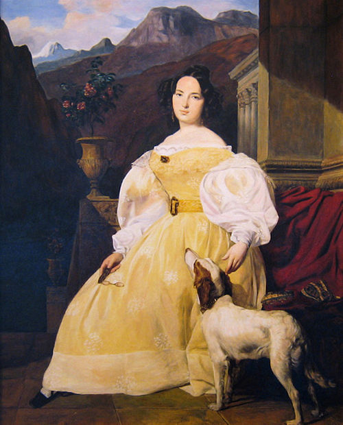 Porträt der Madam Hanska, 1835, Ferdinand Georg Waldmüller