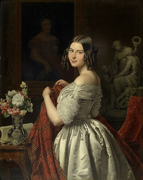 Young lady at her toilette, 1840, Ferdinand Georg Waldmüller