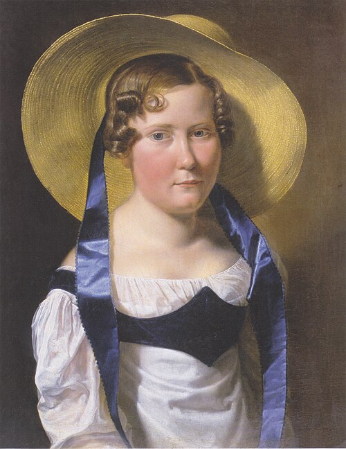 Philippine Böhmer, Hofrätin Lötsch (Girl with Strawhat), 1817, Ferdinand Georg Waldmüller