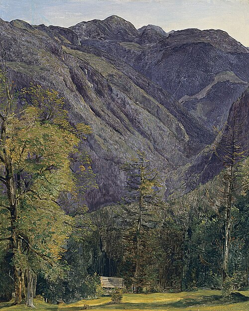 The Schönberg seen from Hoisernradalpe, 1833, Ferdinand Georg Waldmüller
