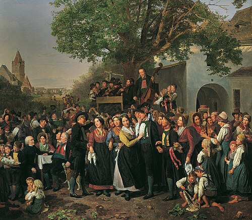 Niederösterreichische Bauernhochzeit, 1843, Ferdinand Georg Waldmüller