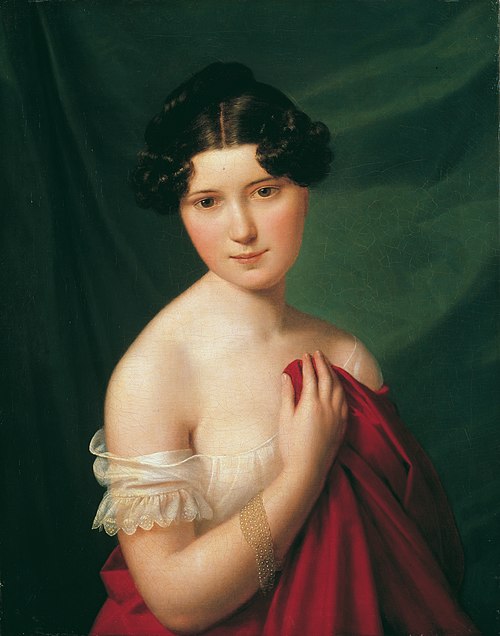 The court actress Sophie Müller, 1822, Ferdinand Georg Waldmüller