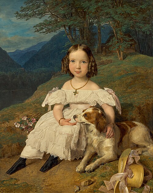 Julia Comtesse Apraxin, 1835, Ferdinand Georg Waldmüller