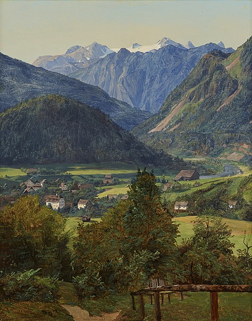 Der Dachstein vom Sophien-Doppelblick bei Ischl, 1835, Ferdinand Georg Waldmüller