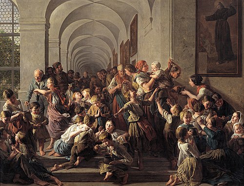 Die Klostersuppe, 1858, Ferdinand Georg Waldmüller
