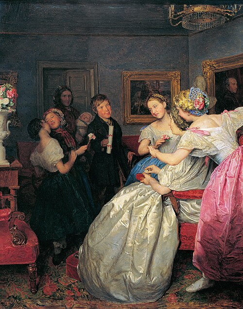 Poor wishers, 1861, Ferdinand Georg Waldmüller