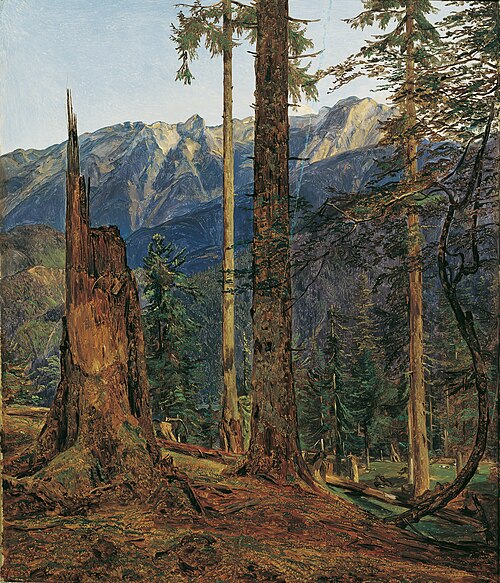 Das Höllengebirge bei Ischl, 1834, Ferdinand Georg Waldmüller