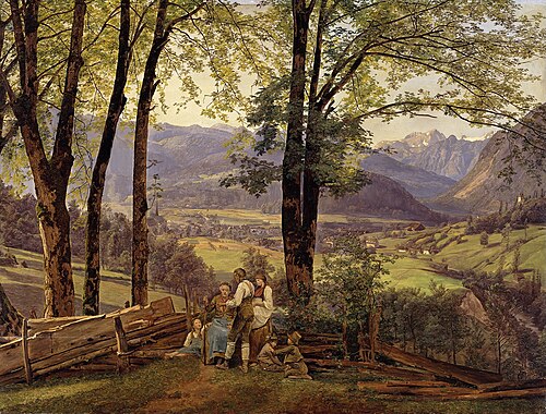 View of Ischl, 1838, Ferdinand Georg Waldmüller