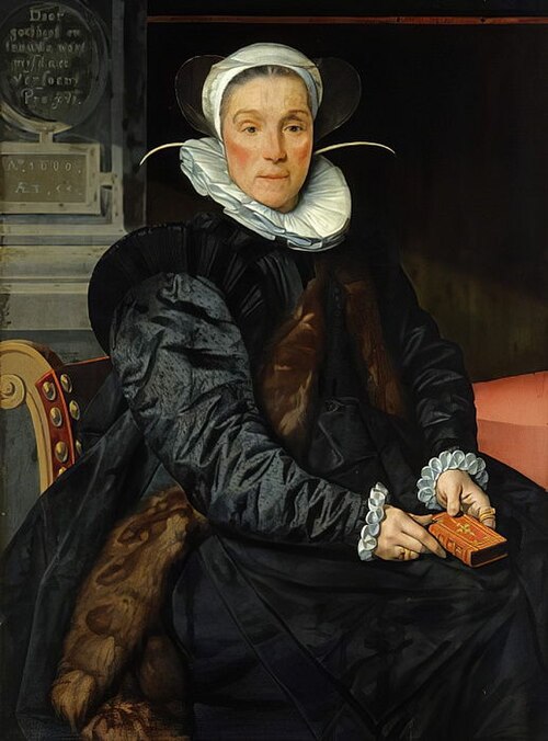 Portrait of Maria Claesdr. Chijs ( 1545-1602), echtgenote van Job Cornelisz. Coster, 1600, Pieter Pietersz l'Ancien