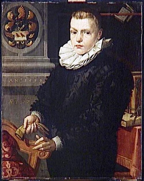Portrait présumé de Claes Jobsz. Coster (1581 - 1605), 1599, Pieter Pietersz l'Ancien
