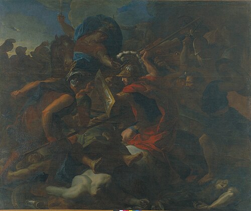 Bataille remportée par les Tectosages sur le roi Antiochus, 1702, Antoine Rivalz
