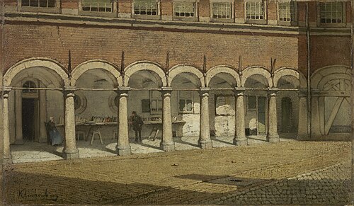 The Binnenhof, 1874, Karel Klinkenberg