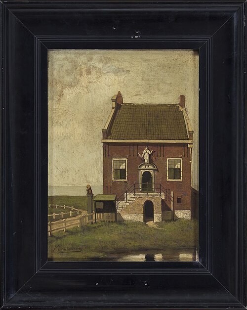 Het oude Rechthuis van Hindelopen. Nu museum 'Hidde Nijlandstichting', 1899, Johannes Christiaan Karel Klin