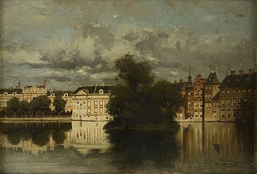 Hofvijver met Korte Vijverberg te 's-Gravenhage, , Johannes Christiaan Karel Klin