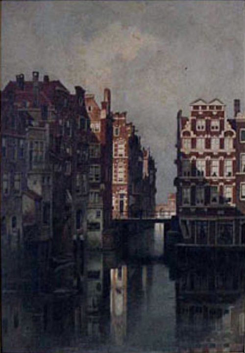 Het Kolkje in Amsterdam, 1893, Karel Klinkenberg