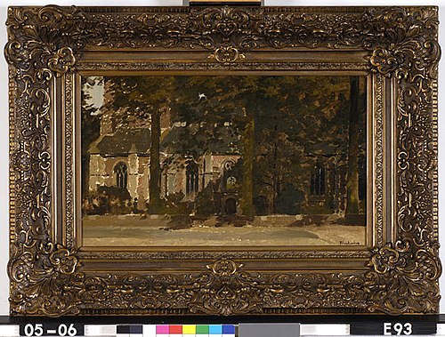 Kerk in Kapelle, 1897, Johannes Christiaan Karel Klin